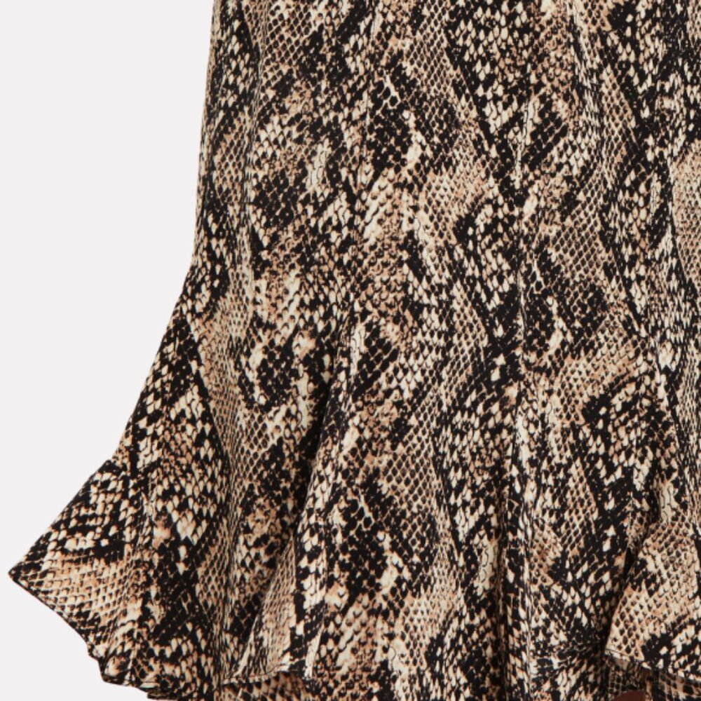 Veronica Beard 'Ried' Python Print Silk Mini-Dres… - image 3